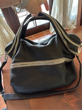 Black Leather Handbag